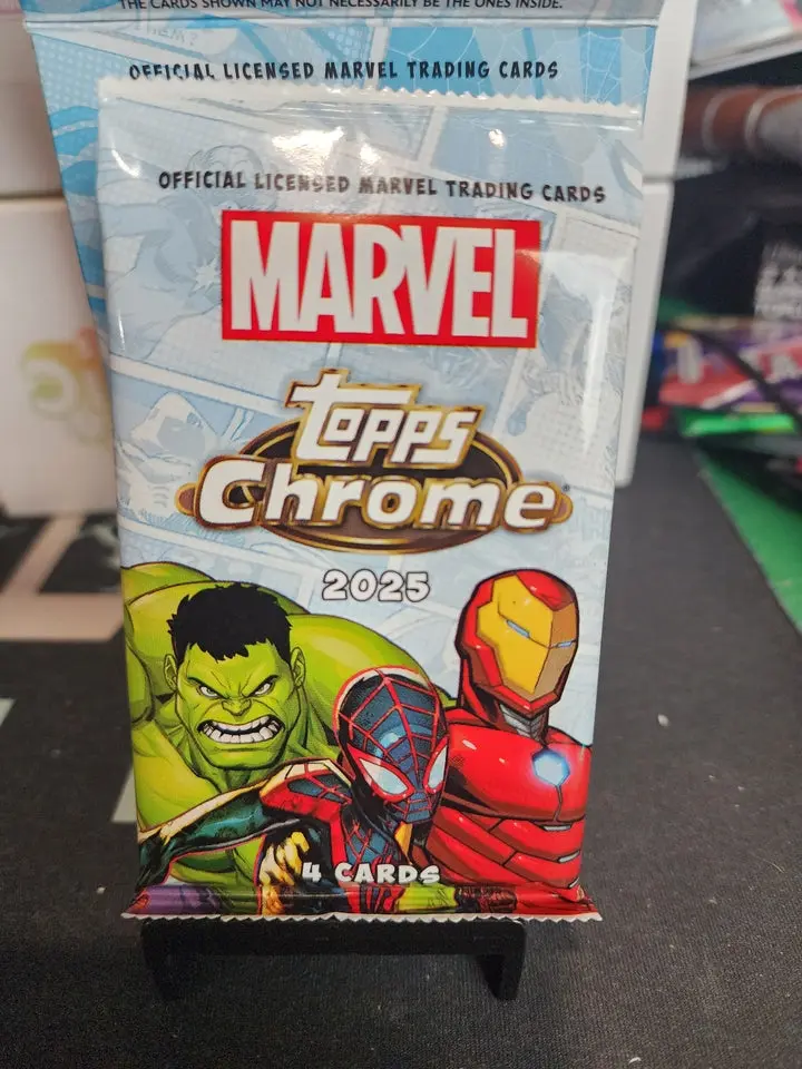 2025 Marvel Topps Chrome Blaster Pack - chase yellow lavas!