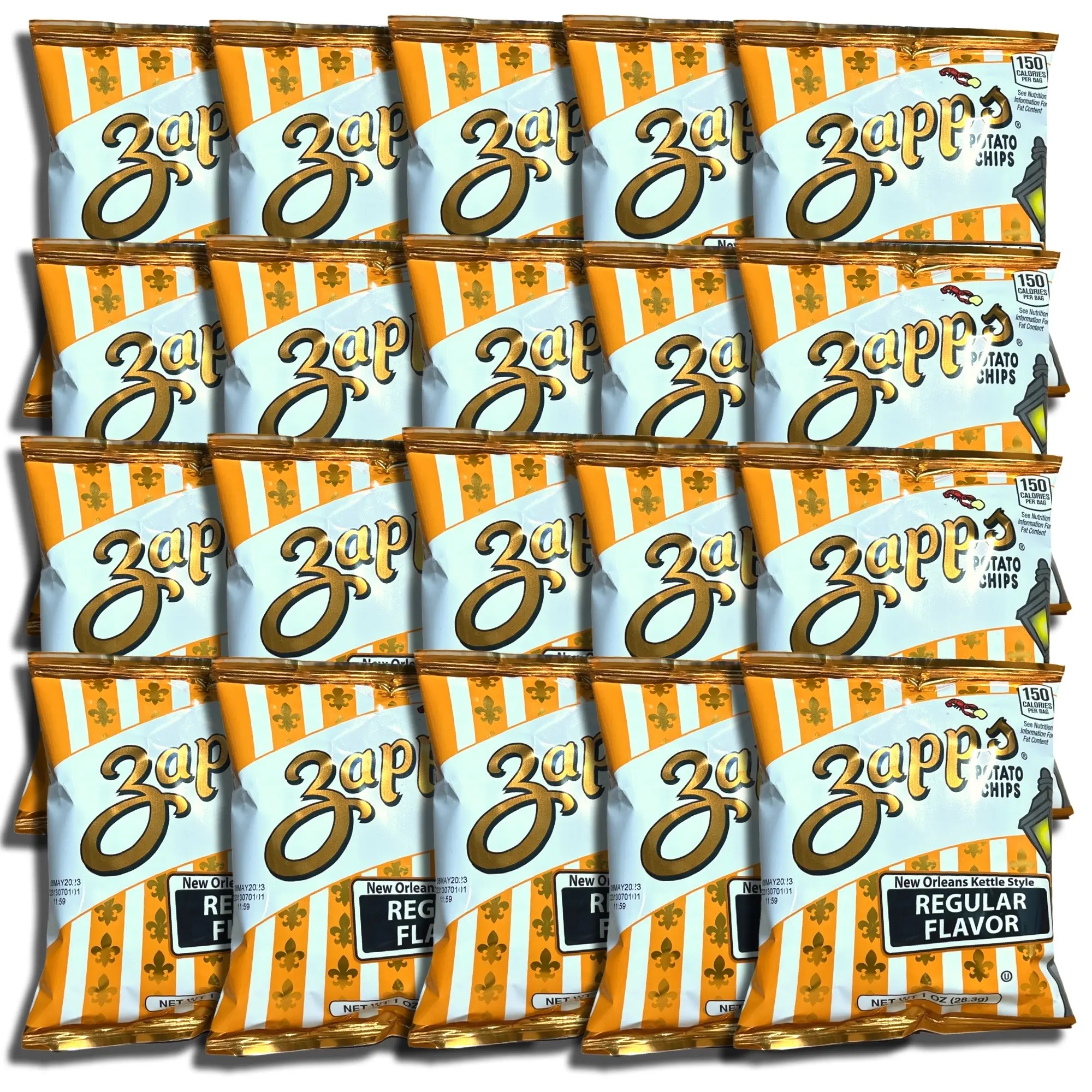 Zapp's New Orleans Kettle Potato Chips, 1 Oz, 20 Bags