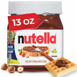 Nutella Creamy Chocolate Hazelnut Spread with Cocoa, Sweet topping for breakfast and desserts, 13 oz