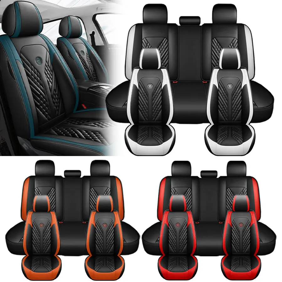 Truck PU Leather Seat Cushion Protector - Car Seat Protectors for Vehicle Interior, Durable, Comfortable, Versatile, Easy-Install, Wear-and-Tear Resistant, Ease of Use, Enhanced Protection