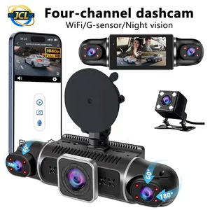 360° 4-Channel WiFi Car Dashcam 1080P Full HD Resolution - Night Vision, 24/7 Parking Mode, Motion Detection, G-Sensor, Loop Recording for Car/Truck/SUV, Easy Installation, Car Camera, Video Dashcam, Dashboard Camera, HD Driving Recorder
