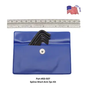 SS-507 Spline Short Arm L Key 7pc Kit | Bristol Wrench