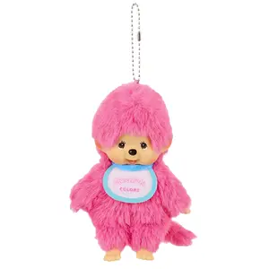 Monchhichi Keychain Hot Pink Fur