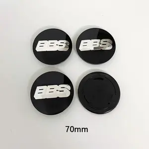 4 pieces/set 70mm  is suitable for refitting BBS hub cover and badge Logo decoration of automobile tire center cover auto parts