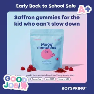 JoySpring Saffron Mood Munchies Gummies – Plant-Based Saffron Formula for Daily Wellness Designed to Support Mood and Focus