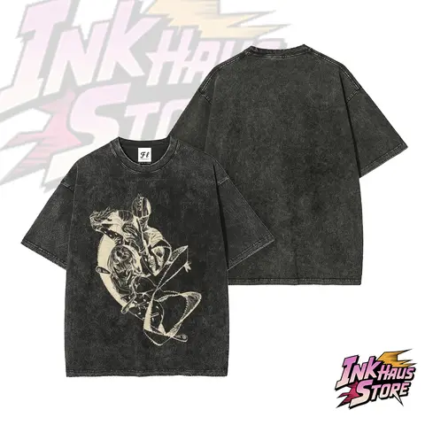 Sticky Fingers Acid wash tee JJBA Golden Wind Bruno Bucciarati classic anime fashion,perfect gift,Stand user style street wear,gym fit