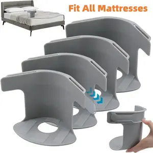 4-Pack Heavy Duty Bed Sheet Holders, Corner Fitted Sheet Straps Anti-Slip Bedsheet Clips, Keep Sheets Firm Tight for All Mattress Sizes,Easy to Install
