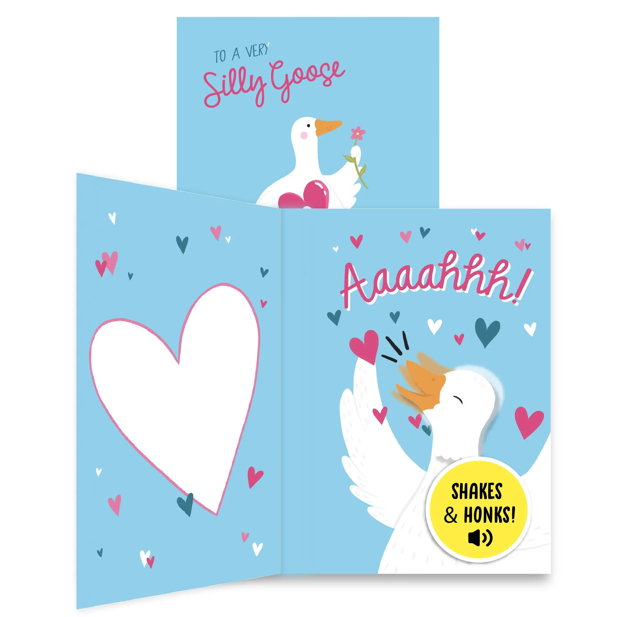 CENTRAL 23 Silly Goose Anniversary Card with Sound and Motion Effects, 22 x 15 cm