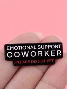 1pc Emotional Support Coworker Lapel Pins for Backpacks Healthcare Humor Fun Briefcase Badges Badges on Backpack Gift Brooch for Clothes