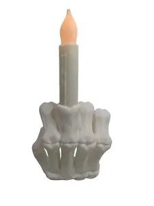 Skeleton Hand Candle Holder – Spooky LED Candle Halloween Decor