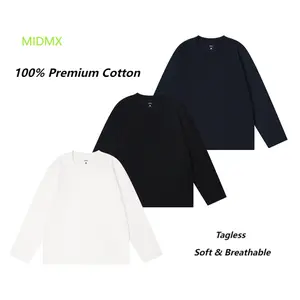 MIDMX 100% Premium Cotton Long Sleeve Relax Fit