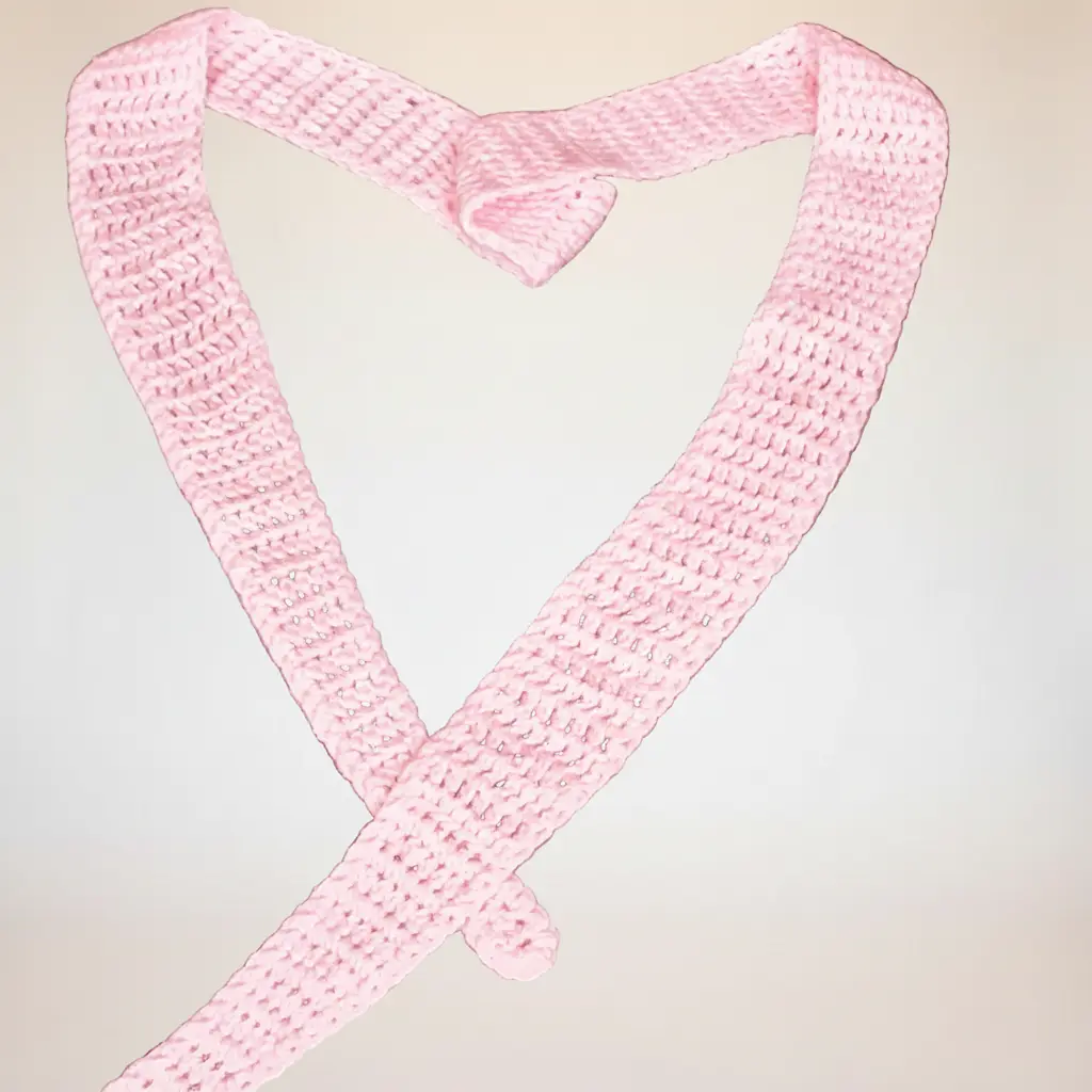 Powder Pink Skinny Sophie Scarf