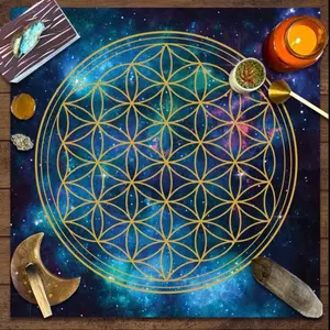 Cosmic Flower of Life Tarot Card Reading & Divination Alter Cloth