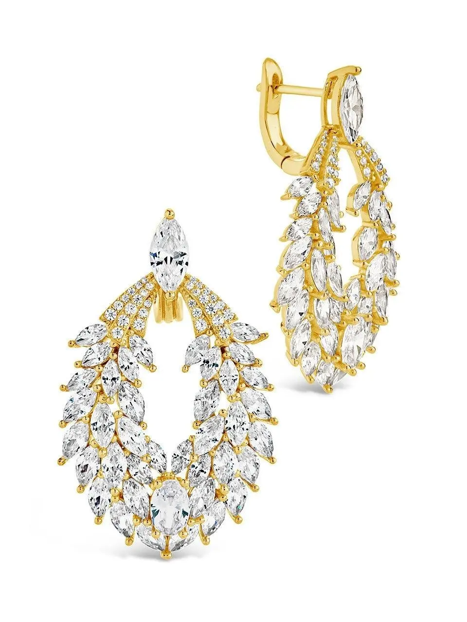 Sterling Forever Giuliana Statement CZ Drop Earrings