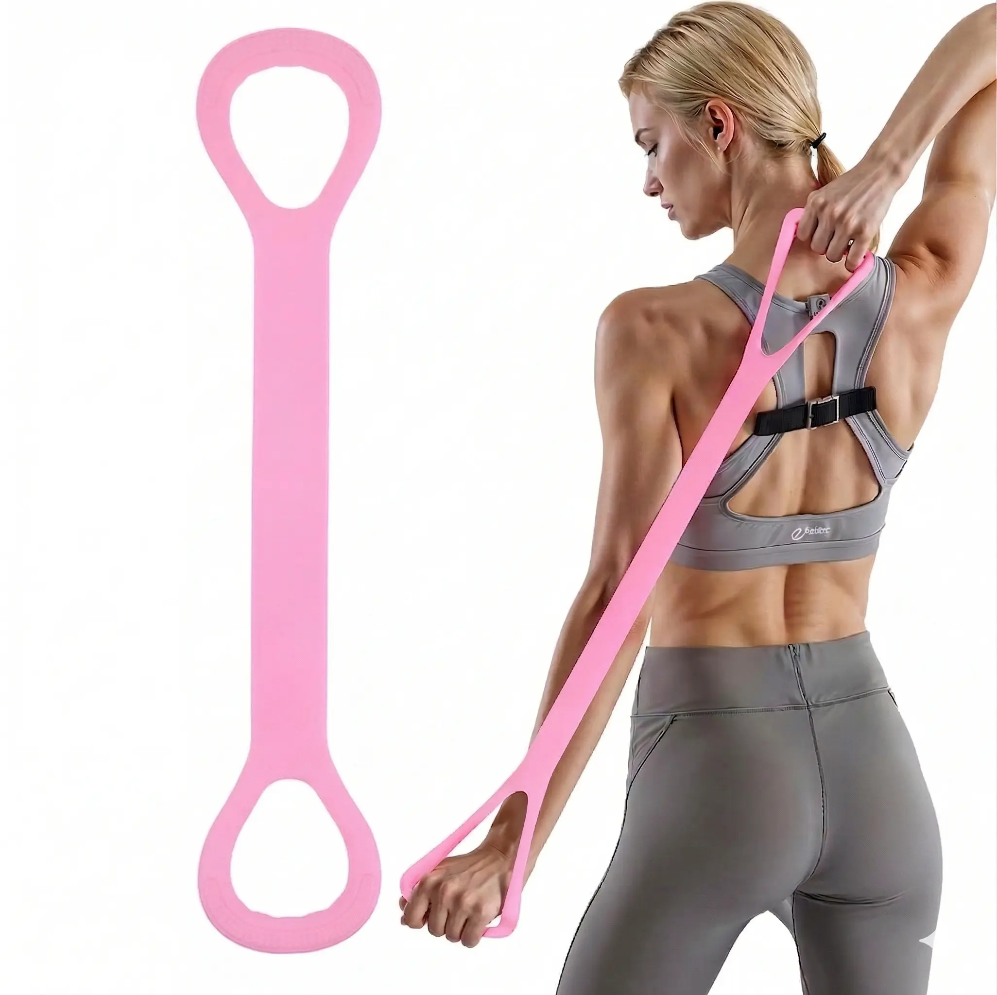 8-Shape Loop Resistance Band - High-Elasticity Compact Portable Home Gym Equipment for Resistance Band Workout, Full Body Toning, Toned Arms, Back & Chest Strength, Shoulder Opening