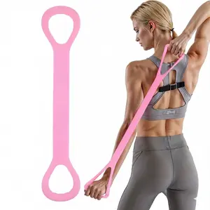 8-Shaped Resistance Band for Full Body Workout - Professional Elastic Pull Rope for Back, Chest & Shoulder Opening - High-Elasticity Yoga Stretching Band for Arm & Leg Toning - Portable Home Gym Fitness Equipment