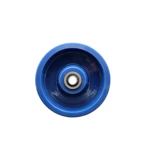 6" x 2" Solid Polyurethane Wheel Only with Precision Ball Bearing - 1/2" Bore - 1200 lbs Capacity per Wheel  -  Service Caster Brand