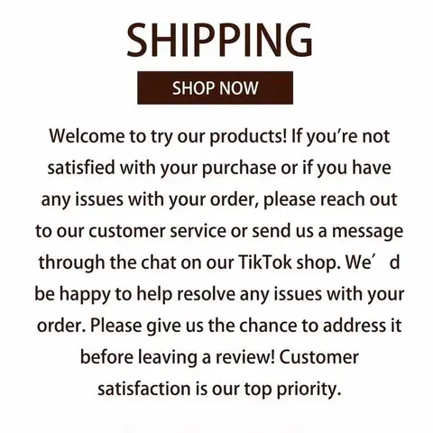 Carefully packaged, promptly shipped, please contact customer service..