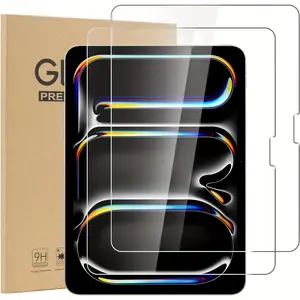 [3 Pack] Compatible Mini & Pro Series Screen Protector, Tempered Glass, Ultra-Clear HD Quality, Scratch Resistant, Face ID & Apple Pencil Friendly