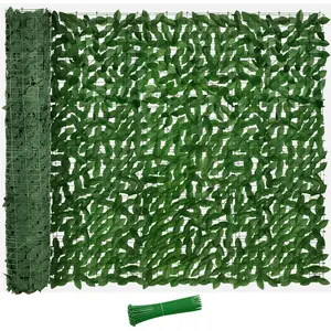 Artificial Ivy  Fence Screen,120"x40" (33.3SQFT) UV-Anti Faux Greenery Backdrop Hedge Panel for Patio, Balcony, Garden, Backyard,Indoor Outdoor Wall Decor
