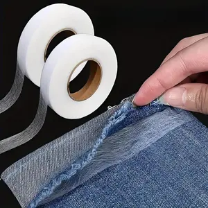 Double Sided Adhesive Hem Tape, 2 Rolls Multipurpose Self Adhesive Hem Tape, Sewing Accessories for Clothes, Jeans, Pants, Shirts, Dresses, Adhesive Invisible