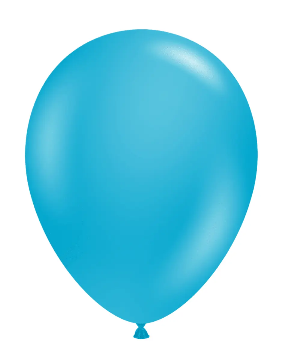 TUFTEX Designer Turquoise 5-in No See Through Balloons (50 Count) - Balloon Party Supplies for Festive Events, 50 Balloons