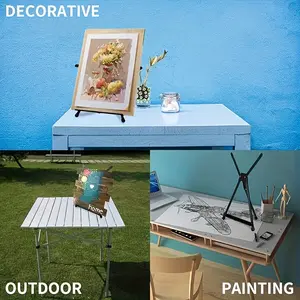 Compact Portable Art Easel for Sketching & Drawing - Adjustable Telescoping Folding Display Stand, Multi-Purpose Fluorescent Sign Board Holder, Ideal for Outdoor/Indoor Art Classes, Street Artists & Creative Events