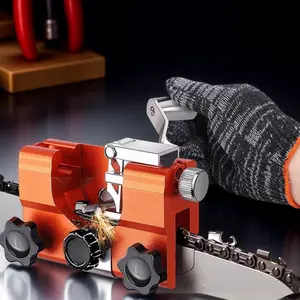 Portable Chain Sharpener Set, Precision Tool with Anti-Slip Handle, Durable Steel for Chainsaw & Outdoor Use