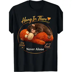 Charming Baby Monkey Graphic TShirt for Men Women Kids Girls Round Neck Durable Lightweight Casual Wear AllSeason Beach and Sports Apparel