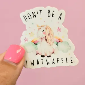 Funny Adult Unicorn Sticker