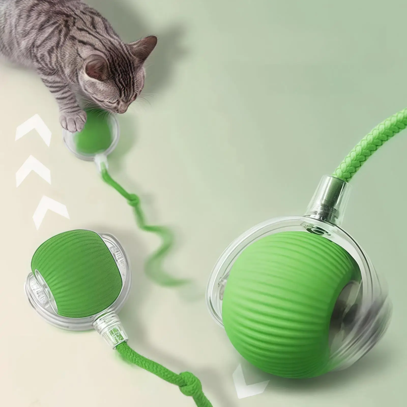 Electric Cat Teaser Toy, 1 Box Smart Gravity Rolling Ball, Interactive Cat Teaser Toy, Pet Supplies for Indoor and Outdoor Playing
