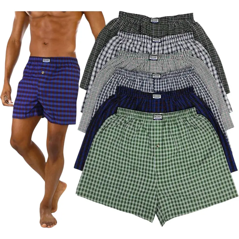 Lower East Lot de 6 boxers pour homme, Bleu clair/gris, 3XL Lower East Lot de 6 boxers pour homme, Bleu clair/gris, 3XL