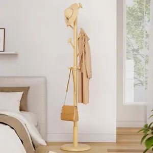 Solid  Coat Rack Freestanding Coat Tree with 10 Hooks for Bedroom, Livingroom, Entryway, Sturdy Coat Hanger Stand for Hats, Coats, Scarves, Handbags, Purses