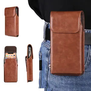 Men's black phone case, Phone Protector, suitable for Apple/iPhone, Samsung, Motorola, Google with adjustable strap clip - compact design, suitable for running, traveling, camping, and hiking, | stylish phone holder | smooth black outdoor phone ca