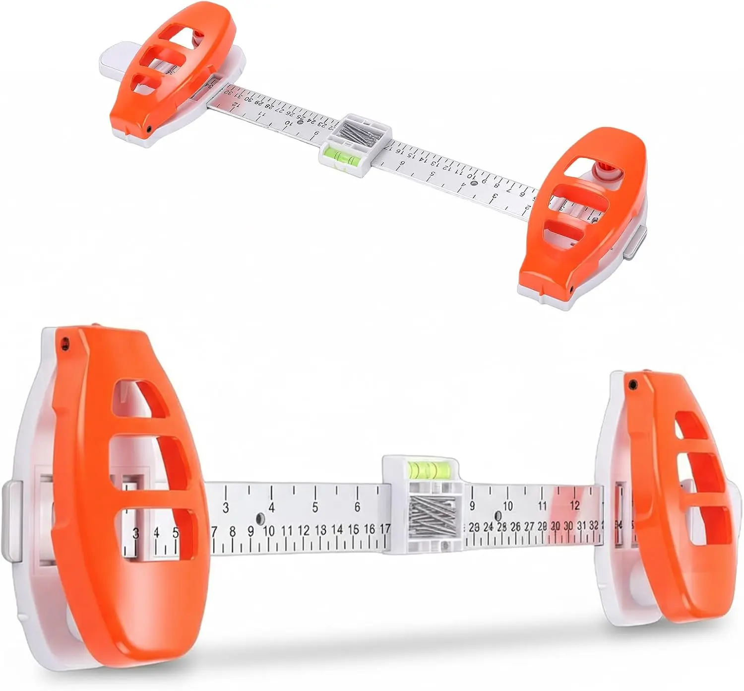 Precision Picture Hanging Tool with Level - Ruler Guide for Perfect Wall Decor Alignment & Photo Frame Display - Easy to Use Leveling Solution! Decumeby