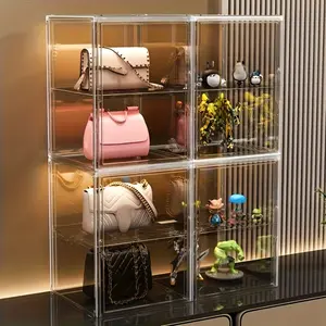 High-end helmet storage box, dust-proof transparent display stand, blind box, figure office and other valuables storage box, bags and basketballs, shoes and other dust-proof display