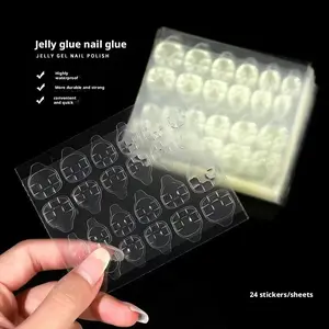 Nail Adhesive Tabs, Sticky Tabs for Nails, Strong Nail Glue for Press On Nails, Waterproof Nail Stickers (24 sheets (600 pcs))