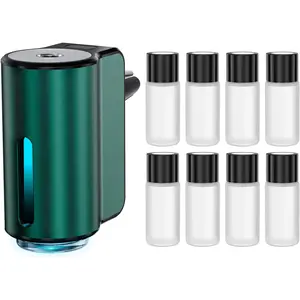 Smart Car Air Freshener, Car Air Freshener Diffuser, Three Adjustable Modes, Aromatizante para Carro, Car Diffuser with 8pcs Essential Oil (Green)