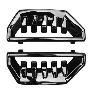 Upper Pair Bumper Grilles Front Driver&Passenger Side For GMC Sierra 1500 2022-2025 Replaces 84869628