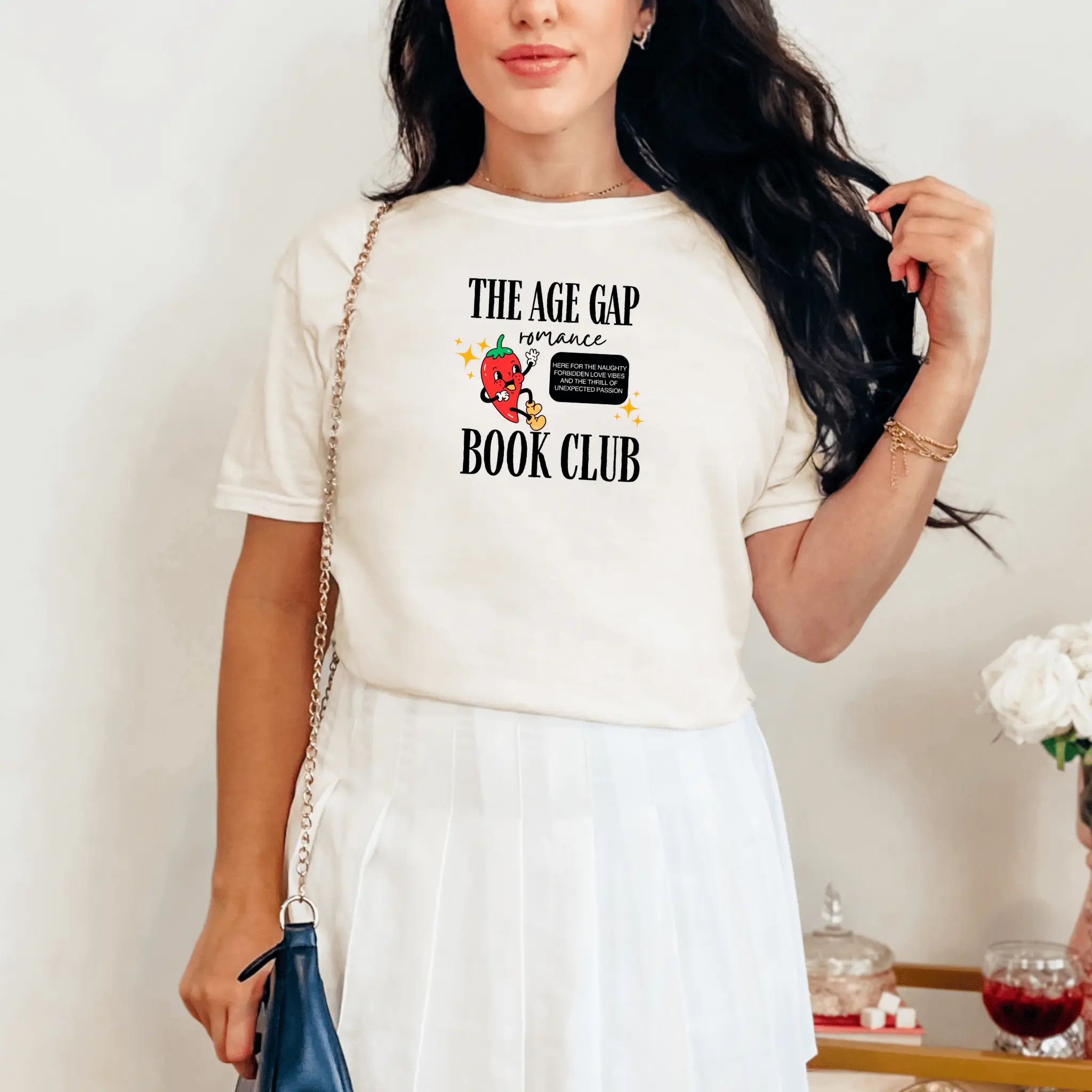The Age Gap Romance Book Club T-shirt, Crewneck Sweatshirt, Mug