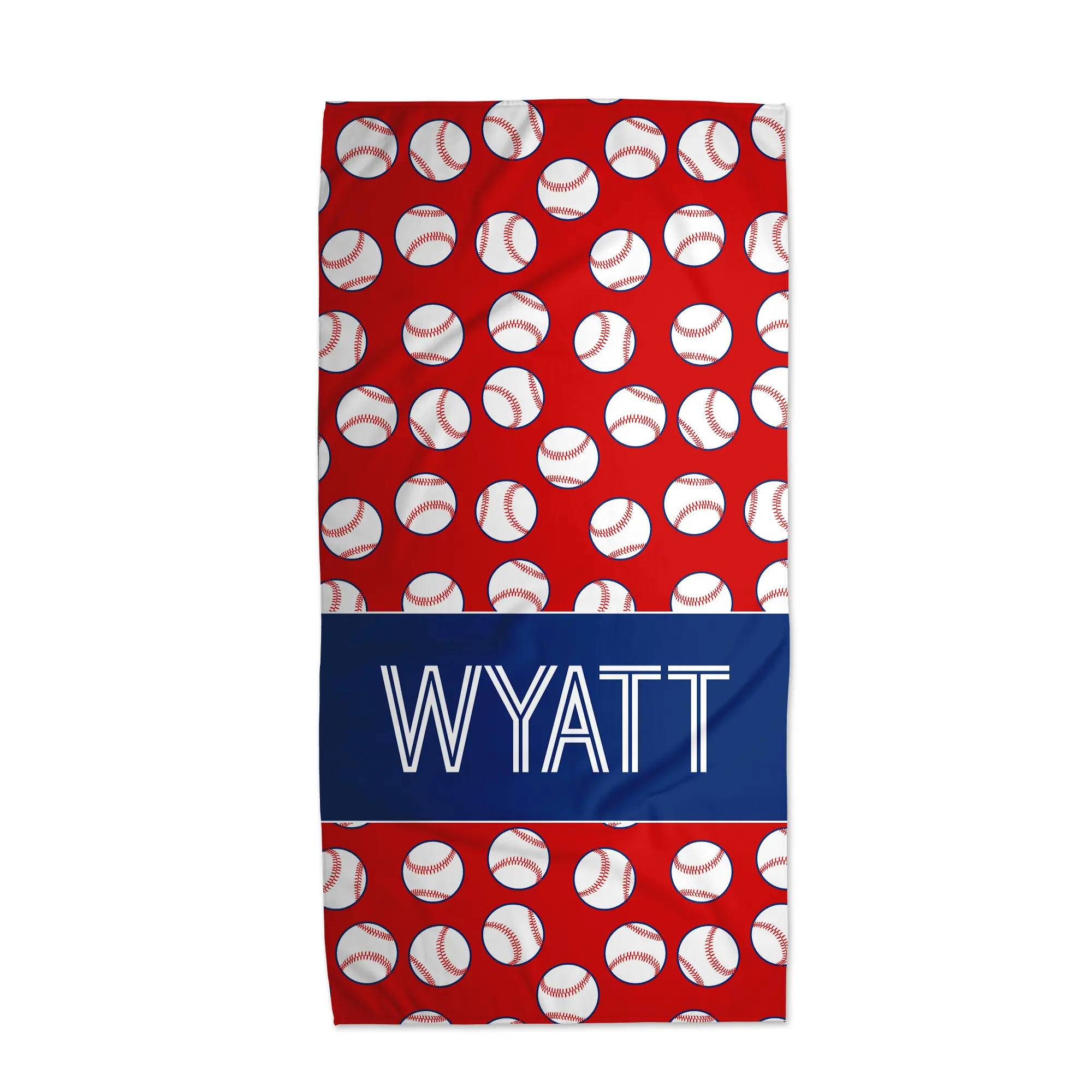 Baseball Personalized Beach Towels | Beach Towel With Name Microfiber Print
