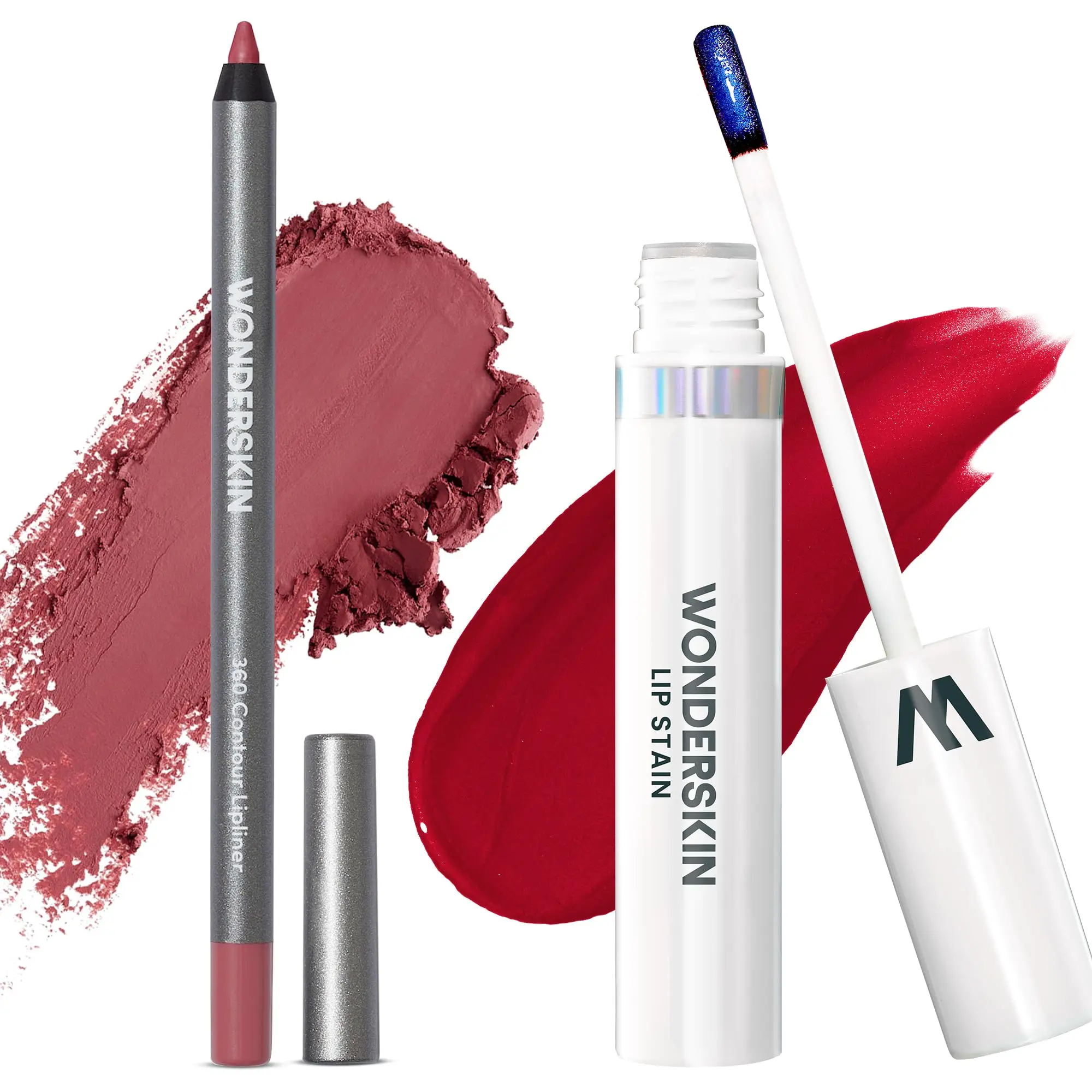 Wonderskin Perfect Lip Duo - Lip Stain & Lipliner, Waterproof, Nourishing, Vegan, Cruelty-Free, Long-Lasting, Flawless Makeup Wonderskin Perfect Lip Duo - Lip Stain & Lipliner, Waterproof, Nourishing, Vegan, Cruelty-Free, Long-Lasting, Flawless Makeup