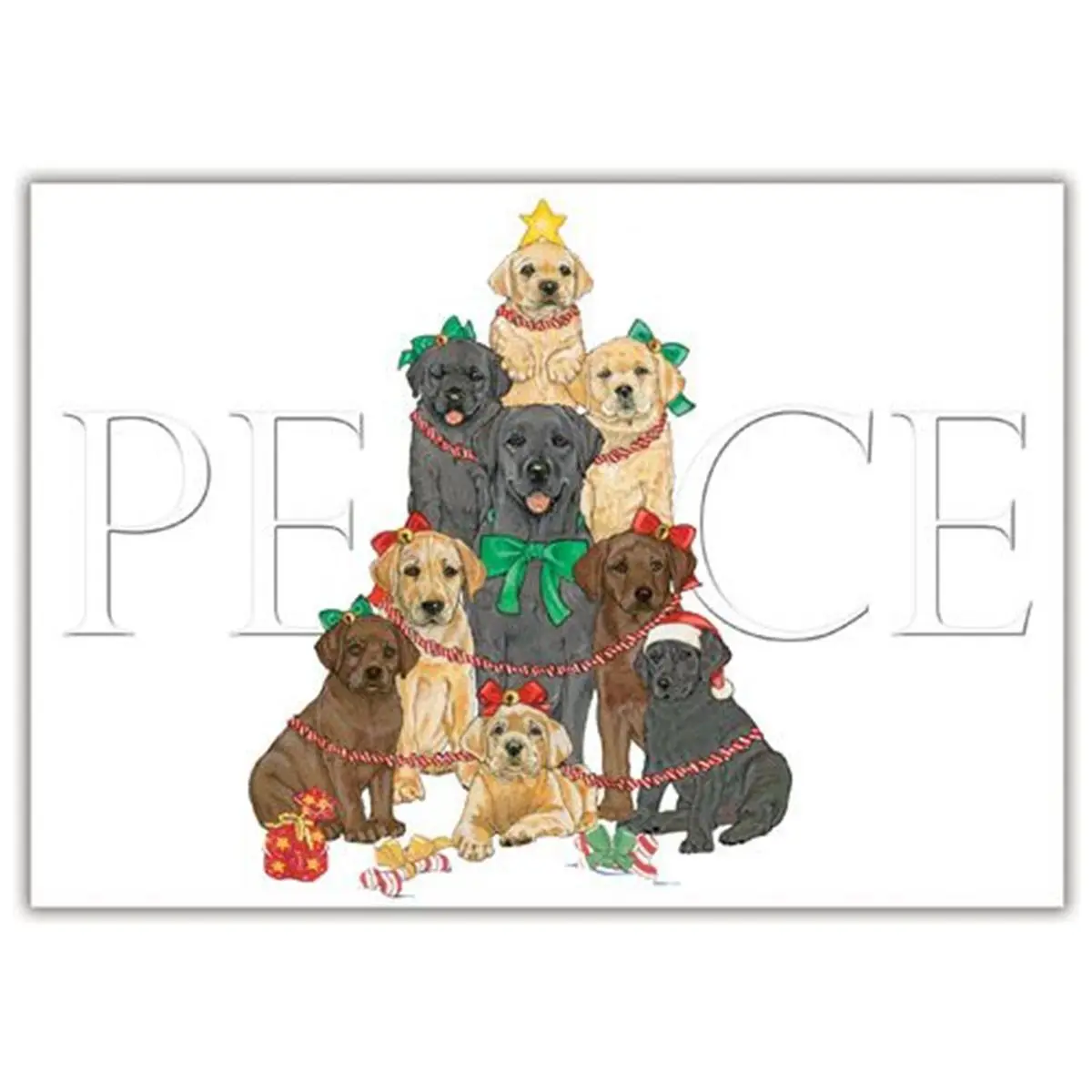 Pipsqueak Productions  Labrador Mix Holiday Boxed Cards