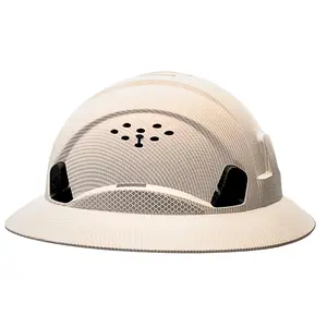 White Carbon Fiber Hard Hat