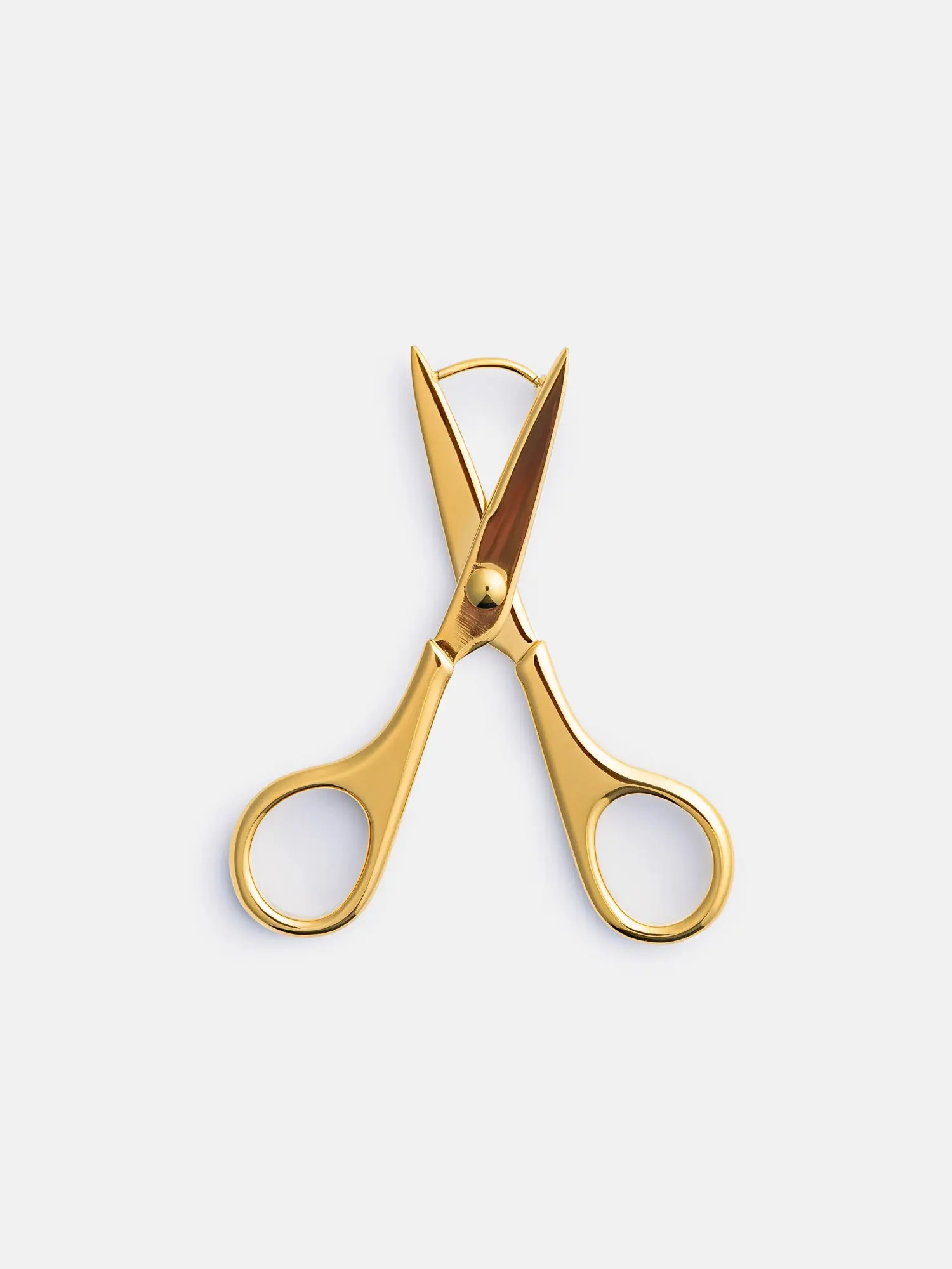 Craft Scissor Earrings in 18K Gold Plated Stainless Steel / Sensitive Skin Friendly / Tarnish Resistant / Perfect for Crafters, Textile Artists, WLW, Embroiderers,  Knitters, and Seamstresses