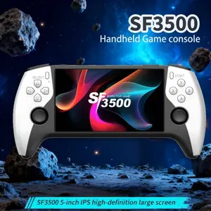 SF3500 Retro Handheld Game Console-Handheld Game Console with HD 5.5-inch IPS Screen Classic Video Games Supports TV Connection,14+ Emulators & 5-Hour Battery Life, Rechargeable Game Console, Gaming Consoles