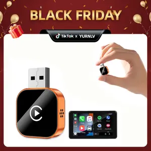 【YURNLV】New 2026 Wireless CarPlay Adapter for iPhone/Android, Instant Connection, Hands-Free Calling