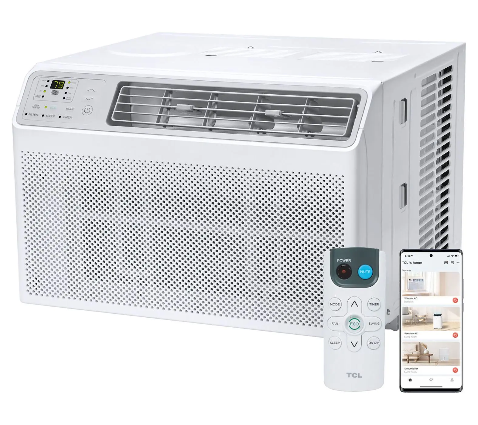 TCL 8,000 BTU Smart Window Air Conditioner with Remote TCL 8,000 BTU Smart Window Air Conditioner with Remote