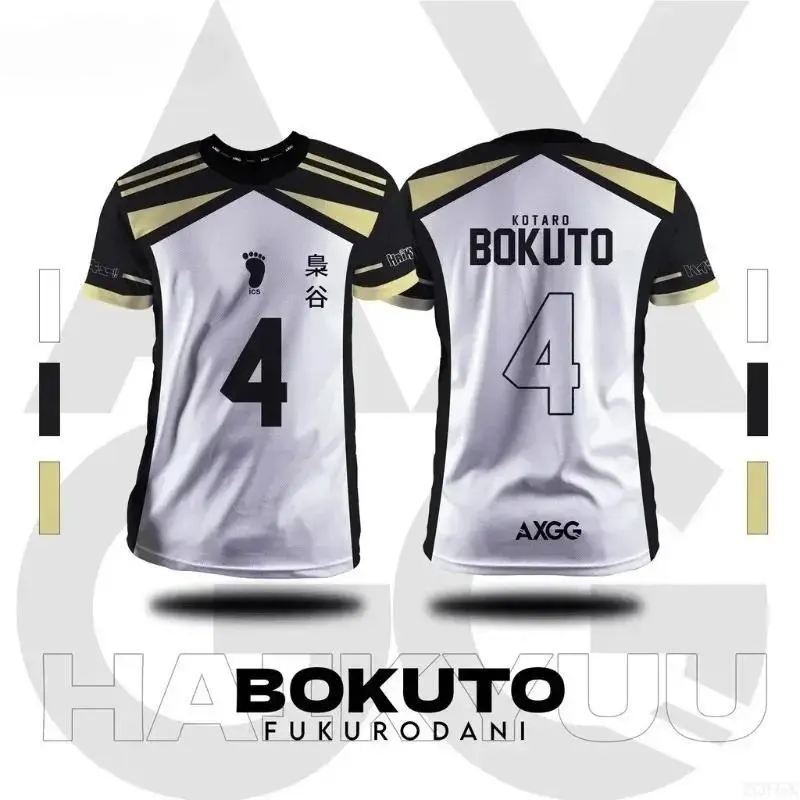 Haikyuu Fukurodani Bokuto Anime Men T-Shirts 2025 New Summer Fashion Casual Jersey Round Neck Top Short-Sleeve Tee Men Clothing