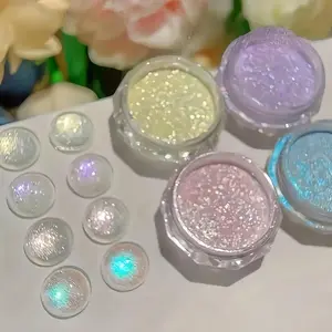 Glitter Nail Art Decoration, 1/4 Counts Shimmering Nail Glitter Powder, Sparkling Nail Art Decoration for Women & Girls, Nail Art Tools